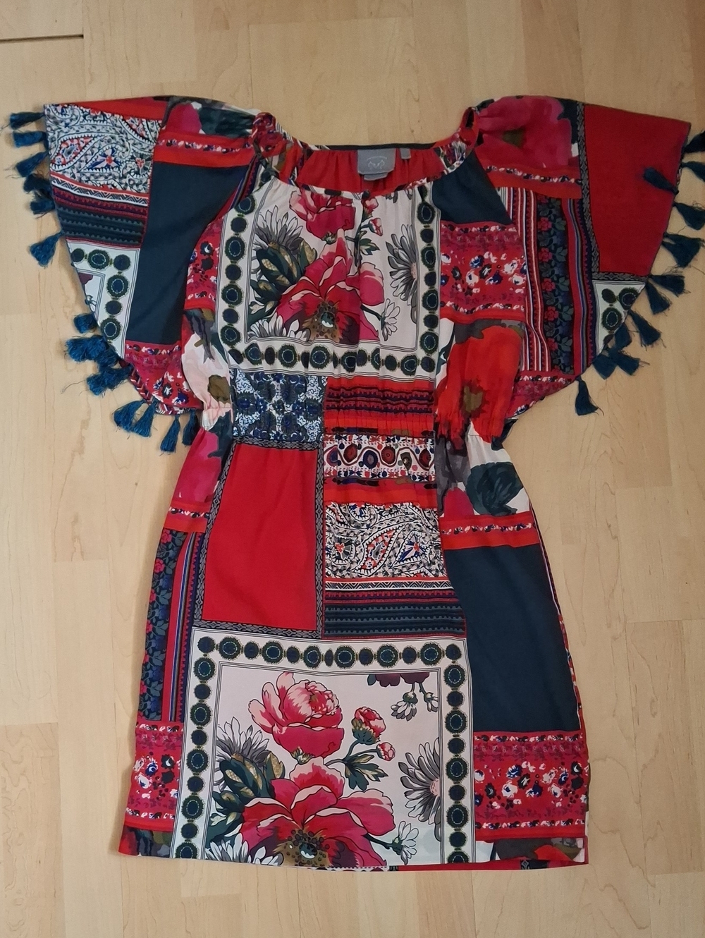 Anthropologie Vanessa Virginia Silky Floral Dress Size S